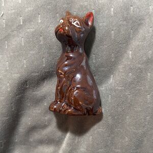 Brown Ceramic Boxer DogFigurine